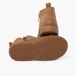 Menina Pisamonas Botas Sola Grossa Fecho-Eclair E Elastico Criancas