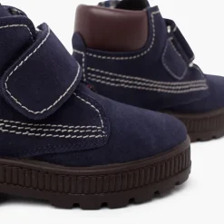 Menina Pisamonas Botas Sola Track Fecho Aderente Pespontos