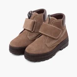 Menina Pisamonas Botas Sola Track Fecho Aderente Pespontos