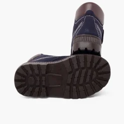Menina Pisamonas Botas Sola Track Fecho Aderente Pespontos