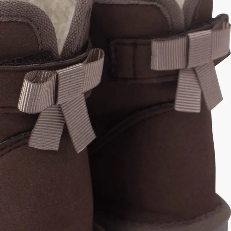 Menina Pisamonas Botas Tipo Australianas Laco Lateral