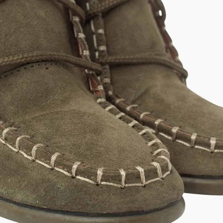 Menino Pisamonas Botas Tipo Moicanas Camurca Crianca