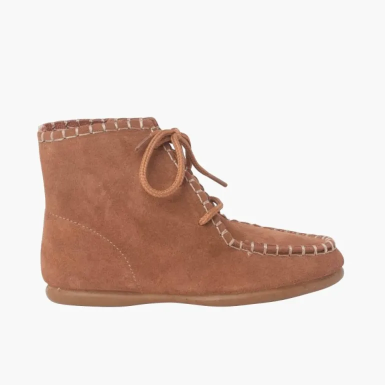 Menino Pisamonas Botas Tipo Moicanas Camurca Crianca