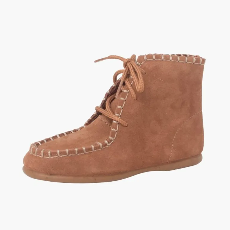 Menino Pisamonas Botas Tipo Moicanas Camurca Crianca