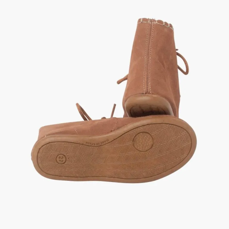Menino Pisamonas Botas Tipo Moicanas Camurca Crianca