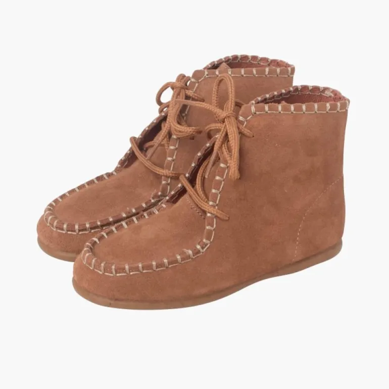 Menino Pisamonas Botas Tipo Moicanas Camurca Crianca