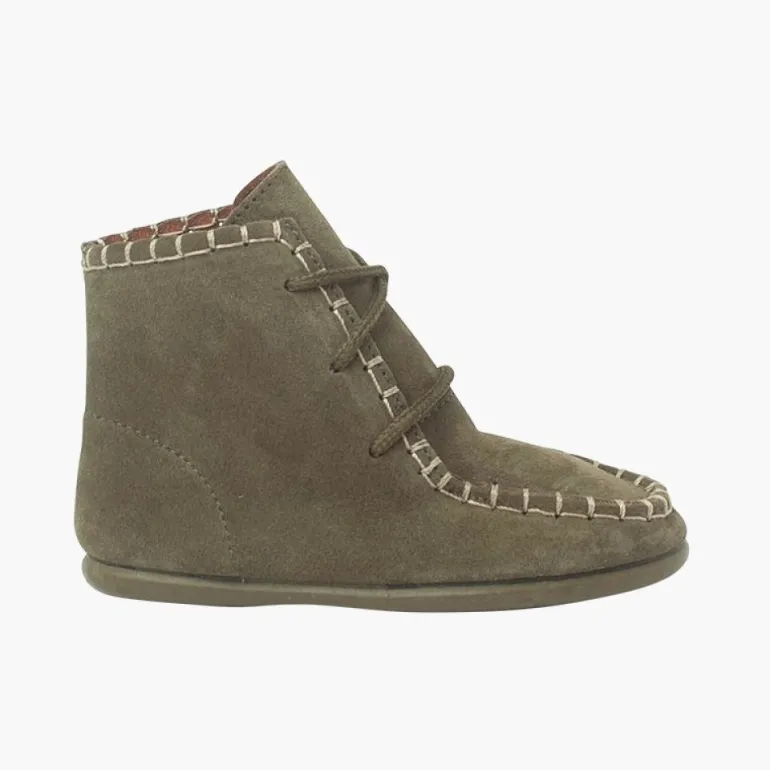 Menino Pisamonas Botas Tipo Moicanas Camurca Crianca