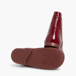 Menina Pisamonas Botas Verniz Atacadores