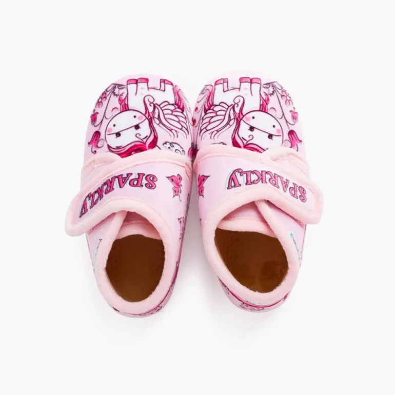 Menino Pisamonas Botinhas Pantufa Sparkly Fecho Aderente