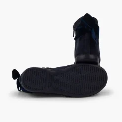 Menina Pisamonas Botins Com Laco Veludo E Fecho-Eclair