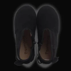 Menina Pisamonas Botins Com Laco Veludo E Fecho-Eclair