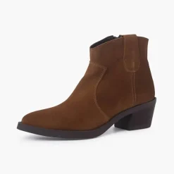 Menina Pisamonas Botins Cowboy Camurca