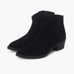 Menina Pisamonas Botins Cowboy Camurca