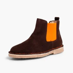 Menina Pisamonas Botins De Camurca Criancas & Mulher Com Elasticos De Cores