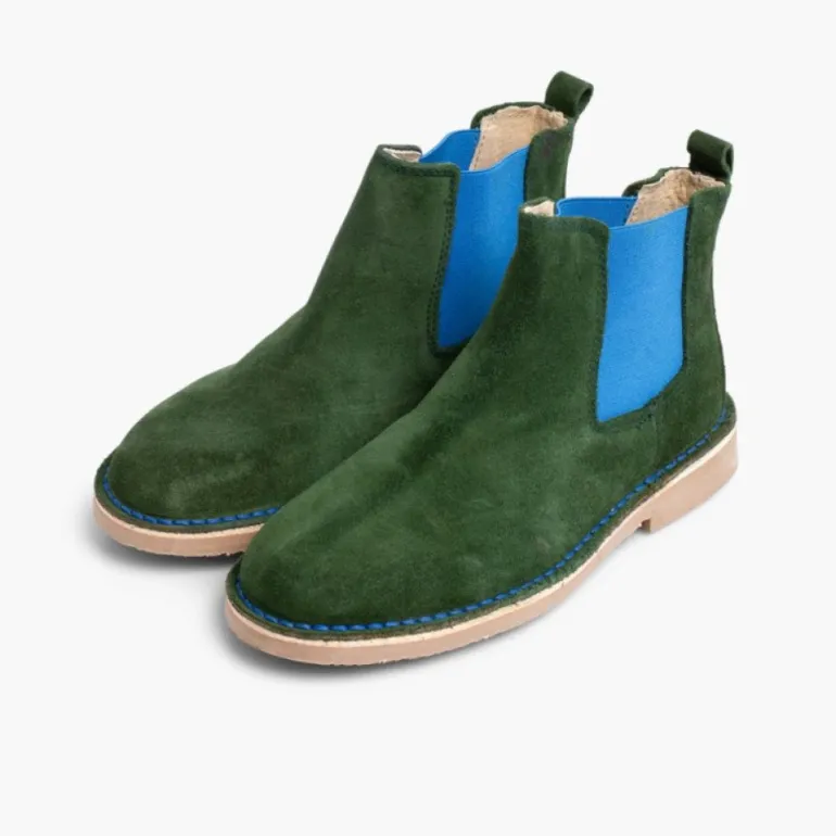 Menina Pisamonas Botins De Camurca Criancas & Mulher Com Elasticos De Cores