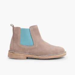 Menina Pisamonas Botins De Camurca Criancas & Mulher Com Elasticos De Cores