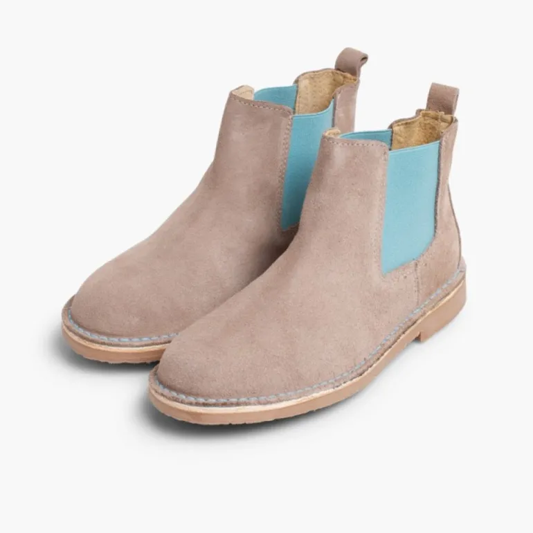 Menina Pisamonas Botins De Camurca Criancas & Mulher Com Elasticos De Cores