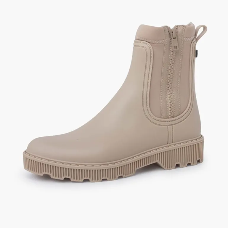 Menina Pisamonas Botins Galocha Crianca E Mulher Fecho-Eclair Lateral
