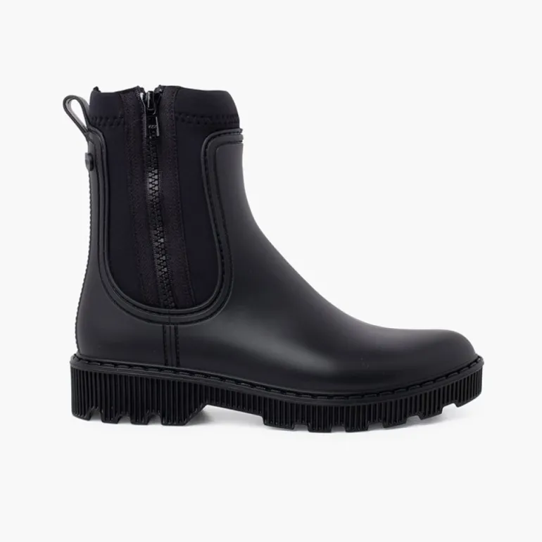 Menina Pisamonas Botins Galocha Crianca E Mulher Fecho-Eclair Lateral