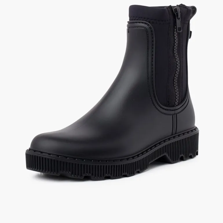 Menina Pisamonas Botins Galocha Crianca E Mulher Fecho-Eclair Lateral
