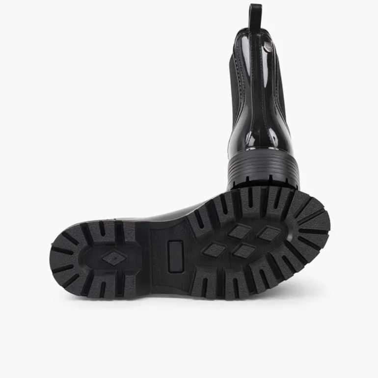 Menina Pisamonas Botins Galocha Sola Track Com Elastico