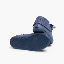 Menina Pisamonas Botins Glitter Indios Com Franjas