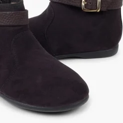 Menina Pisamonas Botins Menina Fivela Com Fecho-Eclair