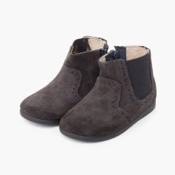 Menino Pisamonas Botins Picotados Menina Fecho-Eclair E Elastico