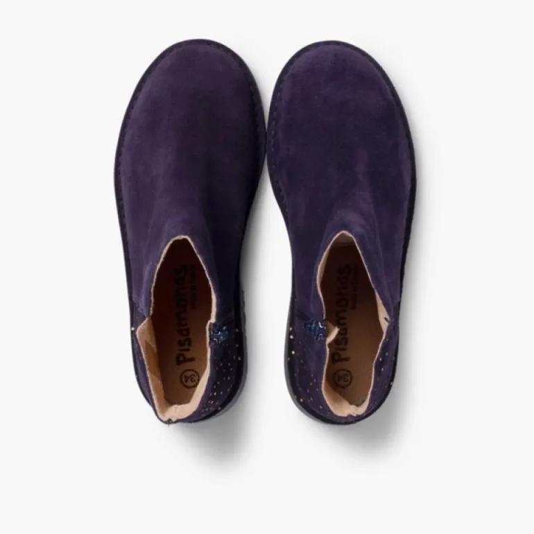 Menina Pisamonas Botins Rasos Com Bolinhas Brilhantes