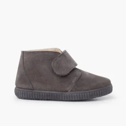 Menina Pisamonas Botins Tira Larga Aderente Pelinho