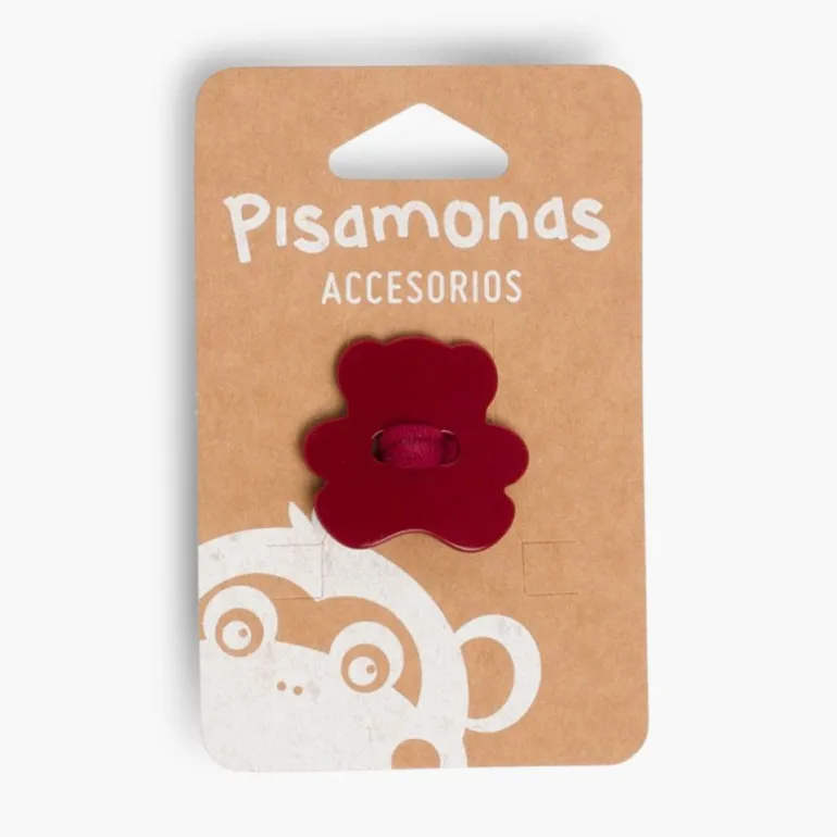 Pisamonas Elastico Cabelo Meninas Aplique Ursinho