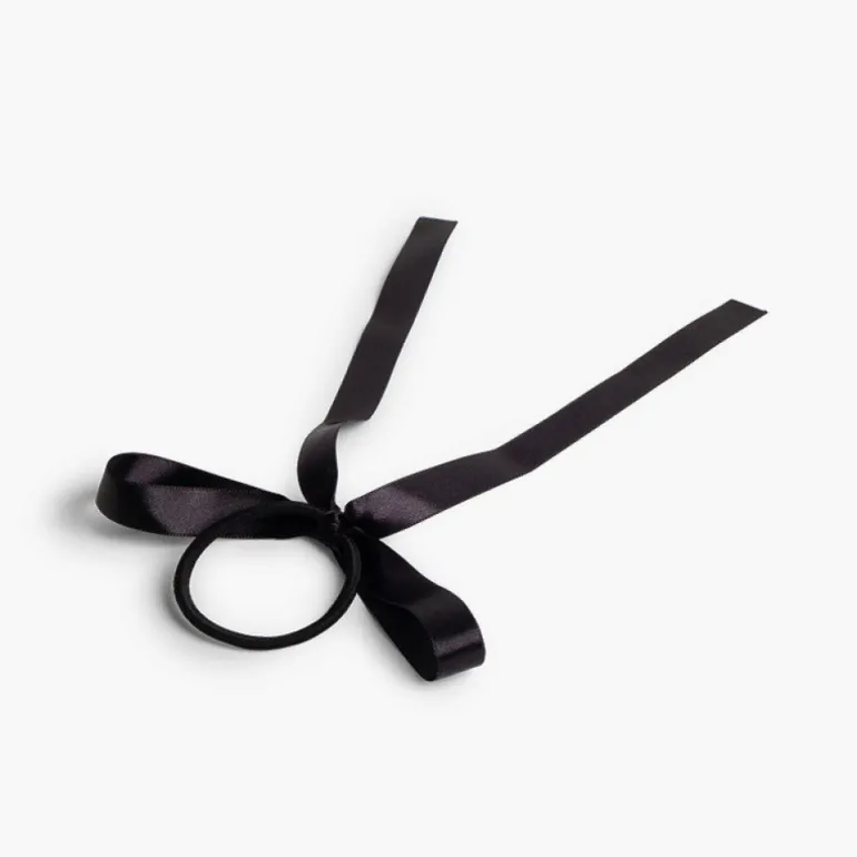 Pisamonas Elastico De Cabelo Com Laco De Cetim