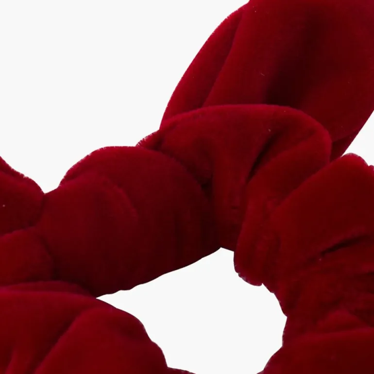Pisamonas Elastico De Cabelo Scrunchie Veludo Com Laco