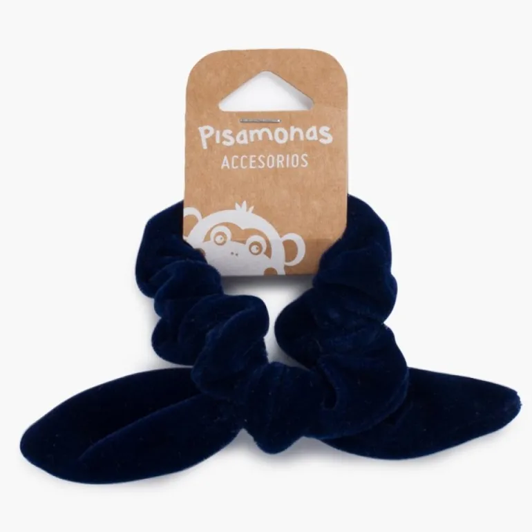 Pisamonas Elastico De Cabelo Scrunchie Veludo Com Laco
