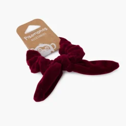 Pisamonas Elastico De Cabelo Scrunchie Veludo Com Laco