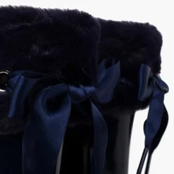 Menina Pisamonas Galochas Campera Rebordo Pelo Suave E Laco