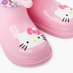 Menina Pisamonas Galochas Hello Kitty Cano Baixo