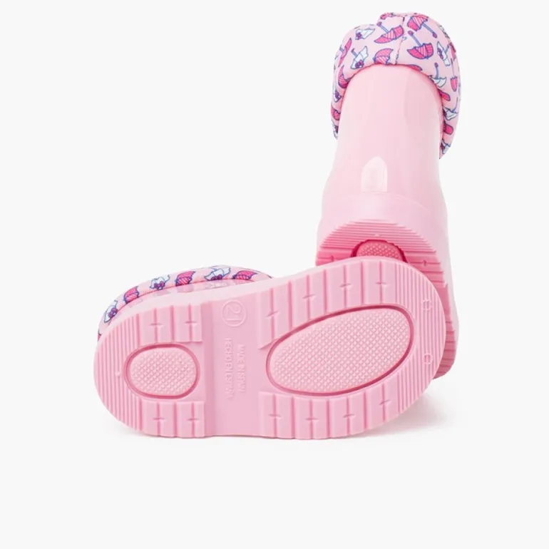Menina Pisamonas Galochas Hello Kitty Cano Baixo