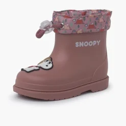 Menina Pisamonas Galochas Snoopy Rebordo Ajustavel