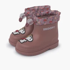 Menina Pisamonas Galochas Snoopy Rebordo Ajustavel