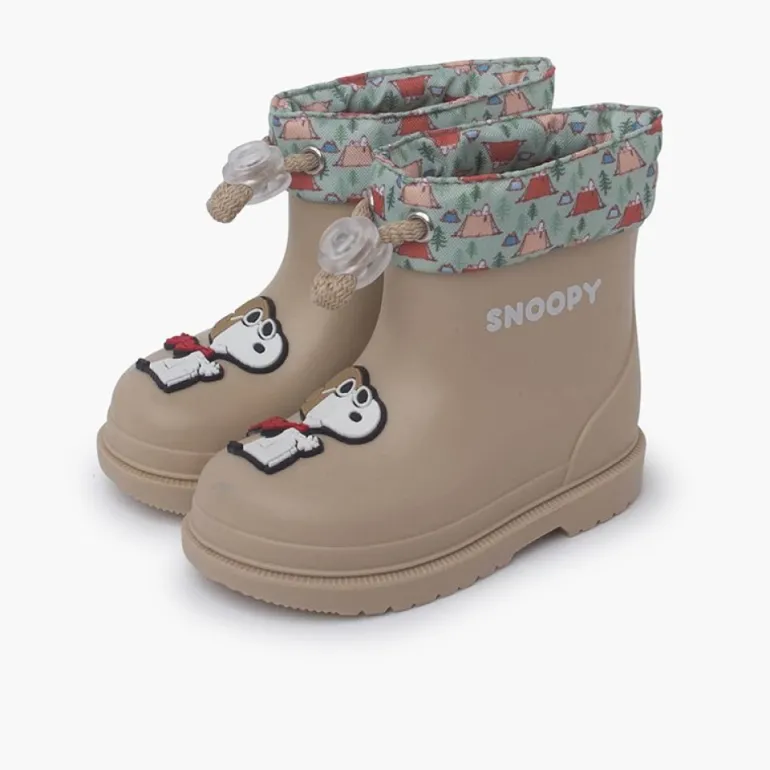 Menina Pisamonas Galochas Snoopy Rebordo Ajustavel