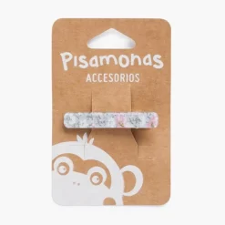 Pisamonas Gancho Bico De Pato Estampado Floral