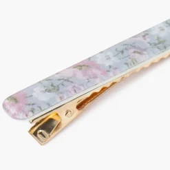 Pisamonas Gancho Bico De Pato Estampado Floral
