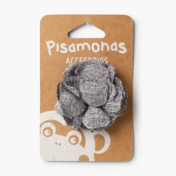 Pisamonas Gancho Clip Flor De Tela