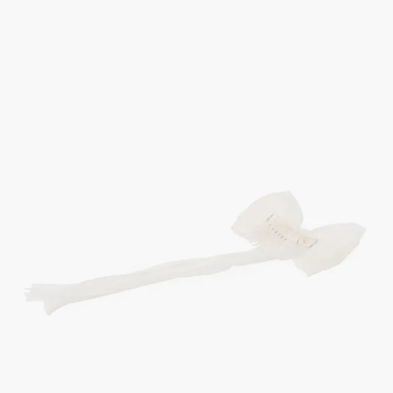 Pisamonas Gancho Pente Laco Organza Fitas