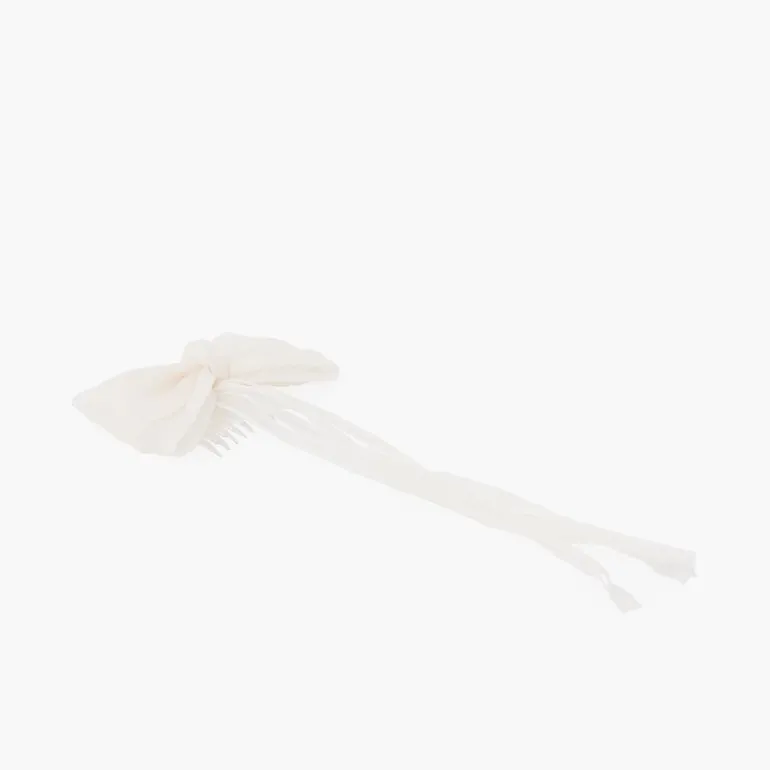 Pisamonas Gancho Pente Laco Organza Fitas