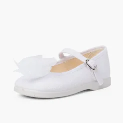 Menina Pisamonas Mercedita Linho Fivela Laco Organza