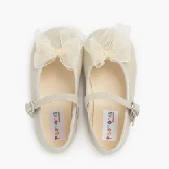 Menina Pisamonas Mercedita Linho Fivela Laco Organza