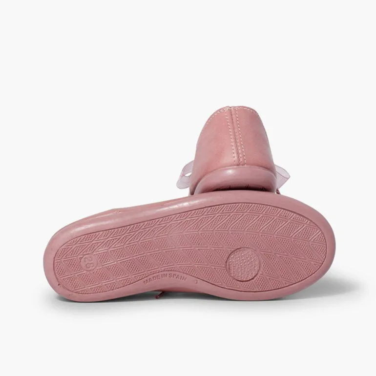 Menina Pisamonas Merceditas Pele Laco Organza