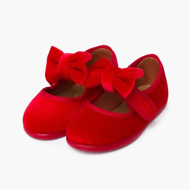 Menina Pisamonas Merceditas Veludo Laco Em Tira Aderente